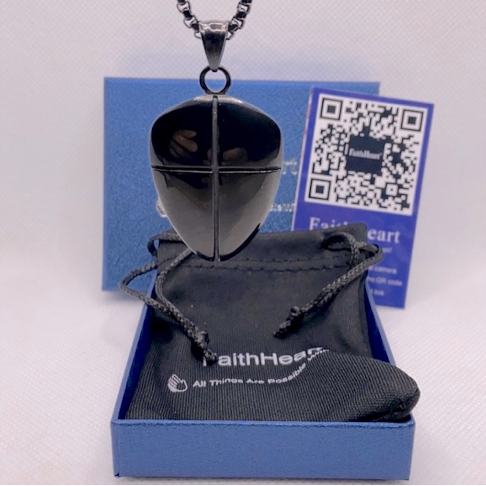 FaithHeart Shield of Encouragement Pendant